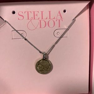 NEW Stella & Dot Heritage Coin Mini Pendant